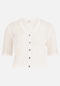 Sommer-Strickjacke mit V-Ausschnitt / Vorderseite