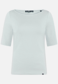Basic Shirt  mit U-Boot-Ausschnitt / Vorderseite