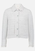 Tweedblazer mit Fransen / Vorderseite