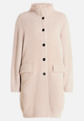 Winter-Strickjacke mit aufgesetzter Brusttasche / Vorderseite