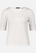 Basic Shirt  mit U-Boot-Ausschnitt / Vorderseite