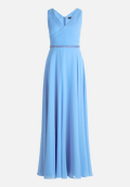 Abendkleid mit Plissee / Vorderseite
