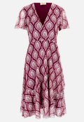 Volantkleid mit Rüschen / Vorderseite