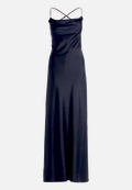 Abendkleid mit Wasserfallausschnitt / Vorderseite
