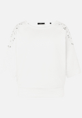 Sweatshirt  mit Lochmuster / Vorderseite