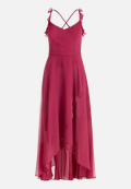 Abendkleid mit Volant / Vorderseite