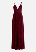 Chiffonkleid mit V-Ausschnitt / Vorderseite