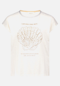Rundhals-Shirt mit Placement / Vorderseite