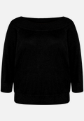 Strickpullover mit Carmenausschnitt  / Vorderseite