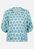 Casual-Bluse mit Raffung / Vorderseite