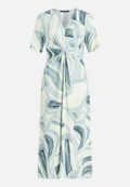 Midikleid mit Raffung / Vorderseite