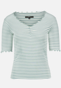 Shirt gestreift mit Raffung / Vorderseite