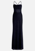 Abendkleid im Glitzer-Look / Vorderseite