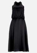 Cocktailkleid mit Stehkragen / Vorderseite
