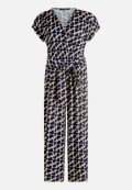Jumpsuit  kurzarm mit grafischem Muster  / Vorderseite