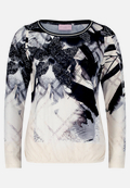 Printshirt mit Gummizug / Vorderseite