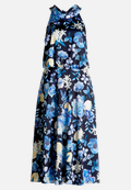 Cocktailkleid mit Stehkragen / Vorderseite
