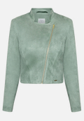Bikerjacke mit Stehkragen / Vorderseite