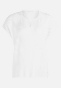 Kurzarm-Shirt mit Plissee / Vorderseite