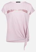 Halbarm-Shirt mit Schleifenknoten / Vorderseite