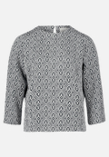 Blusenshirt mit Jacquard / Vorderseite