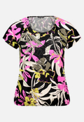 Printshirt mit Gummizug / Vorderseite