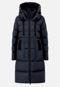 Daunen-Steppjacke mit Kapuze / Vorderseite