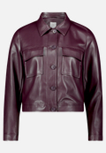 Lederjacke langarm / Vorderseite