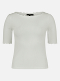 Halbarm-Shirt mit U-Boot-Ausschnitt / Vorderseite