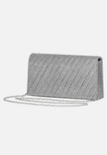 Clutch-Tasche im Glitzer-Look / Vorderseite