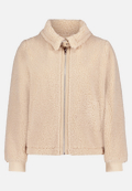 Plüschjacke mit Eingrifftaschen / Vorderseite