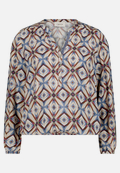 Casual-Bluse mit Muster / Vorderseite