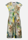 Mesh-Kleid mit Raffung / Vorderseite