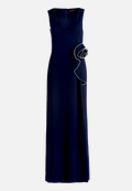Abendkleid mit Volant / Vorderseite