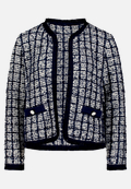 Strick-Cardigan mit Fransen / Vorderseite