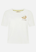 Baumwollshirt mit Rundhalsausschnitt / Vorderseite