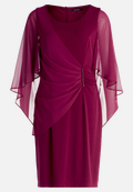 Cocktailkleid mit Raffung / Vorderseite