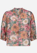 Schlupfbluse mit Blumenmuster / Vorderseite