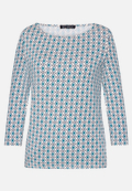 Shirt  3/4 Arm mit grafischem Muster / Vorderseite