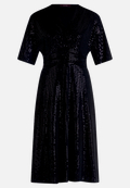 Cocktailkleid im Glitzer-Look / Vorderseite