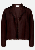 Strick-Cardigan mit Fransen / Vorderseite