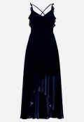 Abendkleid mit Volant / Vorderseite