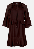 Volantkleid mit Rüschen / Vorderseite