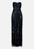 Abendkleid mit Pailletten / Vorderseite