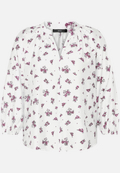 Schlupfbluse  mit Blumen / Vorderseite