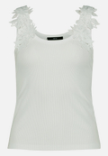 Top  mit floraler Spitze  / Vorderseite