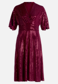 Cocktailkleid im Glitzer-Look / Vorderseite