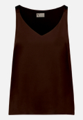 Satin-Bluse mit V-Ausschnitt / Vorderseite