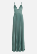Chiffonkleid mit V-Ausschnitt / Vorderseite