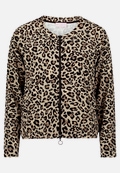 Shirtjacke mit Rippenstruktur / Vorderseite